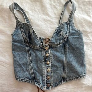 Princess polly jean crop top